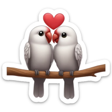 Lovebirds sticker