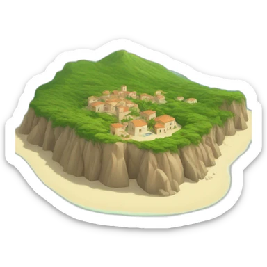 island of Sardegna sticker