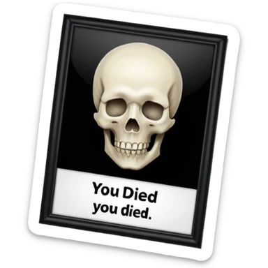 You Died Screen from Elden ring sticker