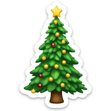 Christmas tree sticker