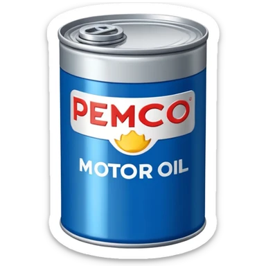 pemco motor oil sticker