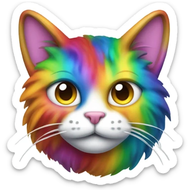 Cat unicorn sticker