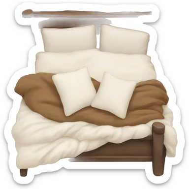 the coziest bed ever sticker