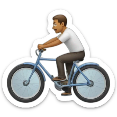 une personne qui fait des roues arriere sticker