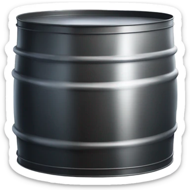 black oil barrel sticker
