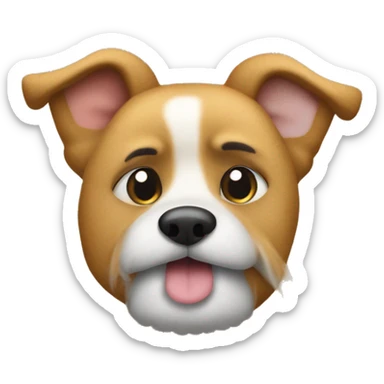 Hund und Mensch kuscheln  sticker