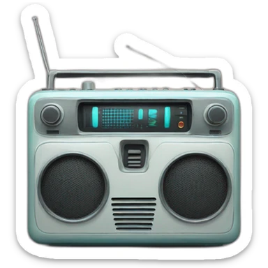 Radio active junk sticker