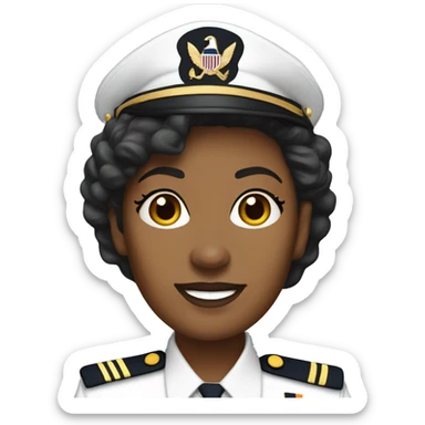 U.S. Navy Senior Chief light brown skin one woman sticker