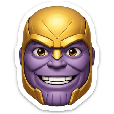 thanos zesty smile sticker