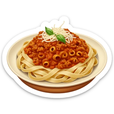 pasta bolognese sticker