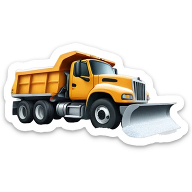 Snowplow truck sticker