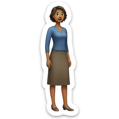 woman standing sticker