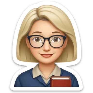 middle aged, The wise librarian sticker