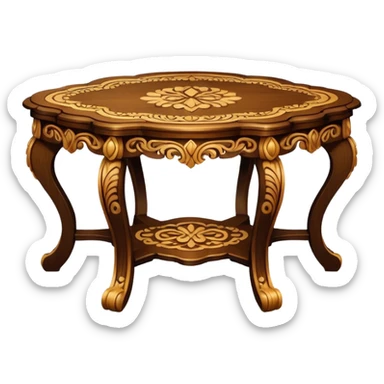 a fancy table sticker