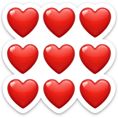 Love hearts sticker