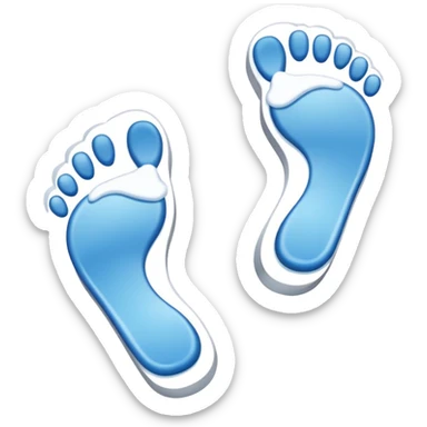 Snow Foorprints sticker
