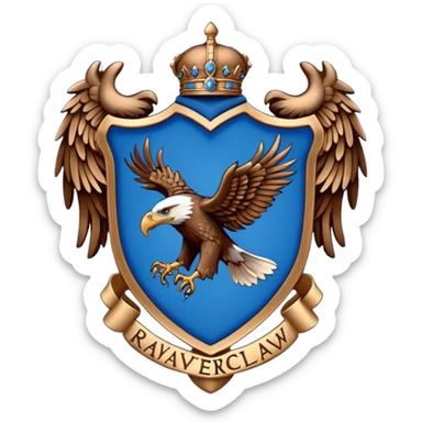 Hogwarts Ravenclaw crest Eagle sticker