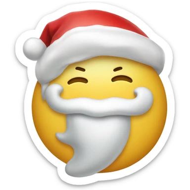 santa tooth sticker