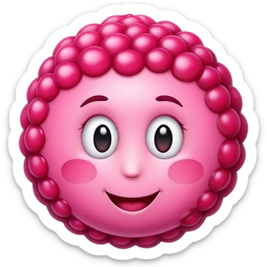 emoji framboise iphone sticker