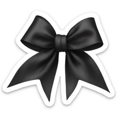 black bow sticker