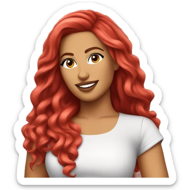 Carolina Giraldo Navarro, known professionally as Karol G, is a Colombian singer. Red Hair sticker