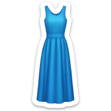 blue dress sticker