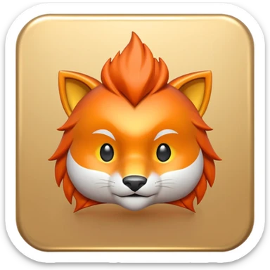brave browser 3d icon sticker
