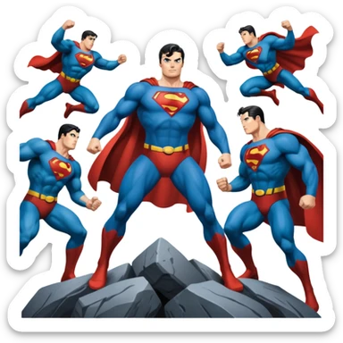 A comic book depicting the Superman Wars sticker