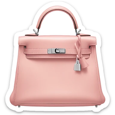 light pink hermes mini kelly purse sticker