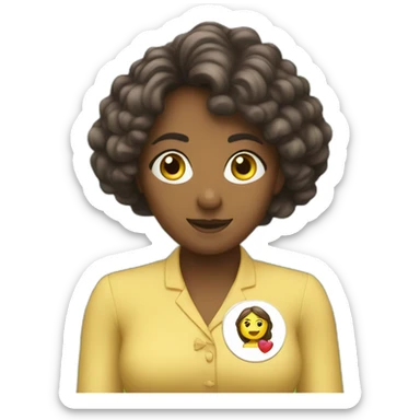 Miss is explaining English in the park  sticker