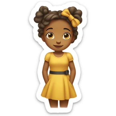 Pooh bear as a girl sticker