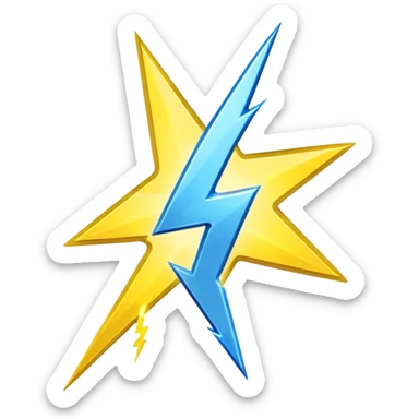 “Emoji-style RT logo, metallic silver with electric blue outline, bold and rounded like a sticker. Blue lightning bolt ⚡ on the left, yellow lightning bolt ⚡ on the right. Soft glow, glossy 3D finish, centered, white or transparent background.”But take reference of photo  sticker