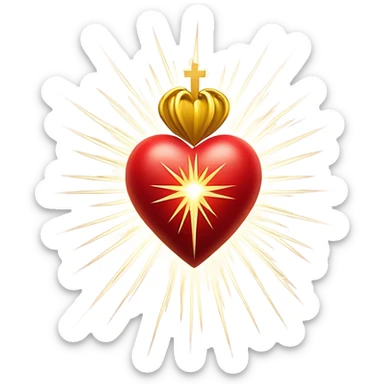 Christian Sacred Heart sticker