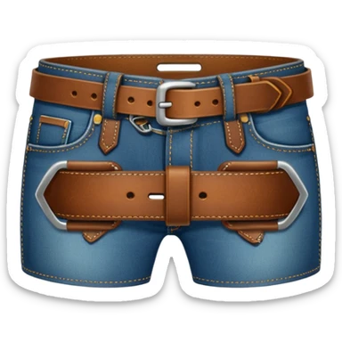 Jeans belt sticker