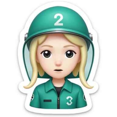 Squid game player 230 inspired emoji sticker