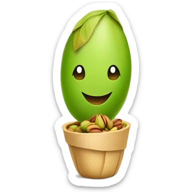 pistachio wishes happy Eid sticker