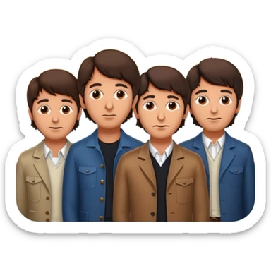 the Beatles watching sunset sticker