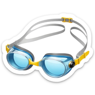 Swimming goggles sticker