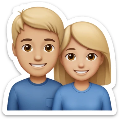 I want sister and brother emoji download  sticker