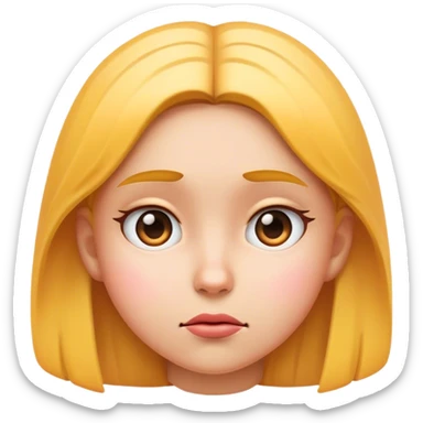 exactly same with this emoji but it's supposed to be with girl sticker
