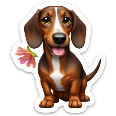 daschnut with flower sticker