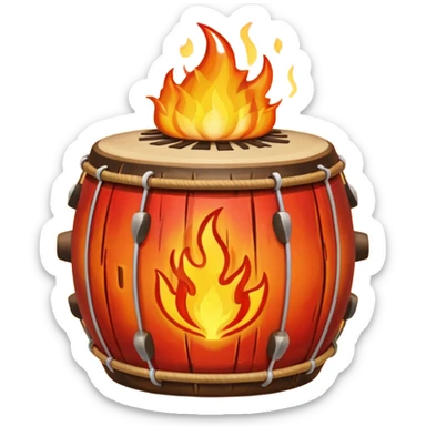 SHAMAN DRUM FIRE sticker