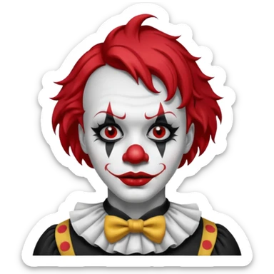 Art the clown Terrifier sticker