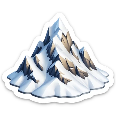 Snow Peak, many snow sticker