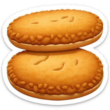 orange breaded oval cutlet sticker