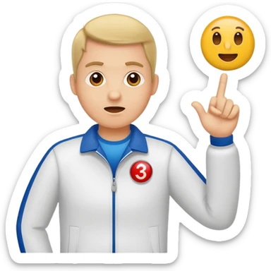 sports coach signals for time out sticker