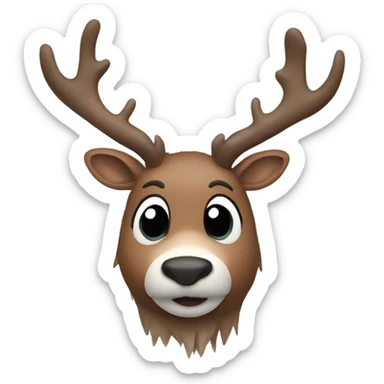 Reindeer sticker