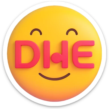 colorful 3D circular emoji with the word 'dislike' in the center in a modern font sticker