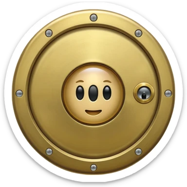 Peephole on the door  sticker