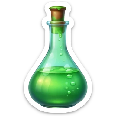 Minimalistic green Potion sticker